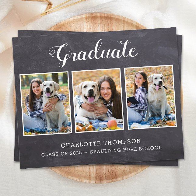 Lámina Invitación a graduación de foto de Budget Rustic 3 (Subido por el creador)