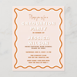 Lámina Invitación a graduación de foto de terracota presu