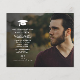 Lámina Invitación a graduación de fotografía simple de su