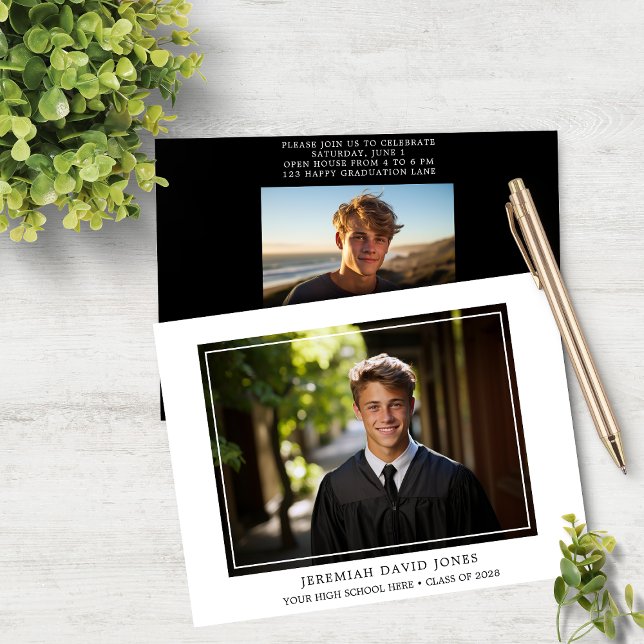 Lámina Invitación a graduación de fotografía simple y mod (Subido por el creador)