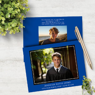 Lámina Invitación a graduación de fotografía simple y mod