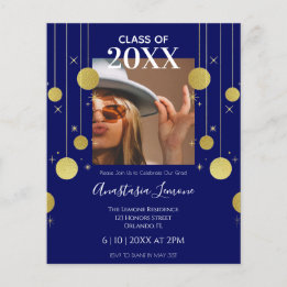 Lámina Invitación a graduación de la Marina y el Oro Mode