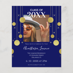 Lámina Invitación a graduación de la Marina y el Oro Mode