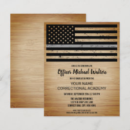 Lámina Invitación a graduación de oficial correccional de