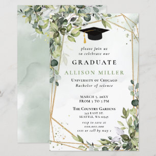 Lámina Invitación a graduación de oro de la ecología pres