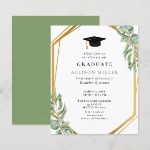 Lámina Invitación a graduación de oro de la ecología pres