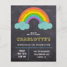 Invitación a graduación de presupuesto de Chalkboa