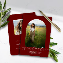 Lámina Invitación a graduación del Arco del Boho del pres