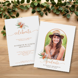 Lámina Invitación a graduación del Boho Arch floral de pr