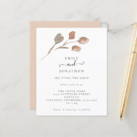 Invitación a guión de Boda de la artesanía presupu