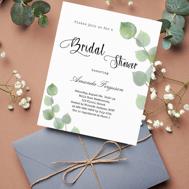 Lámina Invitación a guión para eucalipto de Budget Bridal (Subido por el creador)