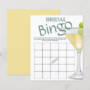 Lámina Invitación a juego de novias de bingo de novia con