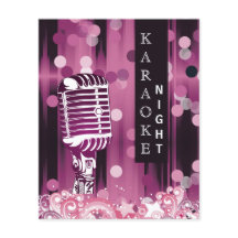 Invitación a karaoke de Budget Pink Sweet 16