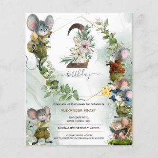 Lámina Invitación a la 2ª fiesta de cumpleaños de los rat