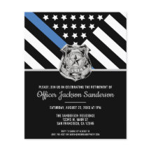 Invitación a la bandera de la línea azul de retiro