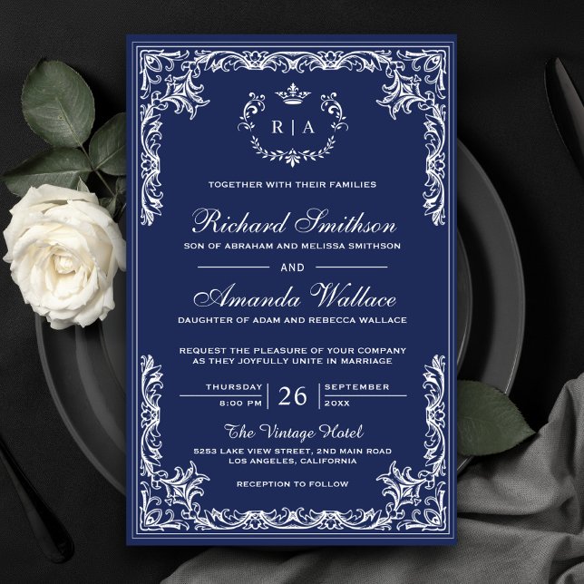 Lámina Invitación a la Boda Azul de la Marina de Presupue (Subido por el creador)