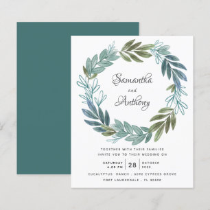 Lámina Invitación a la Boda Botánica Verde Sage de Presup