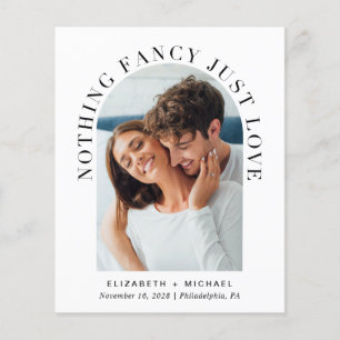 Lámina Invitación a la boda casual de la foto del arco de