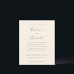 Lámina Invitación a la boda clásica de un presupuesto neu<br><div class="desc">Invitaciones de boda clásicas con un diseño sencillo y atemporal con guión elegante y fuentes serif tradicionales.</div>