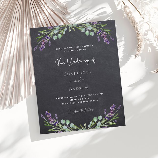 Lámina Invitación a la boda con presupuesto de pizarra de (Subido por el creador)