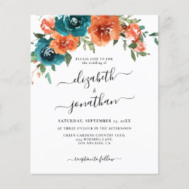 Lámina Invitación a la boda con presupuesto floral de Nar