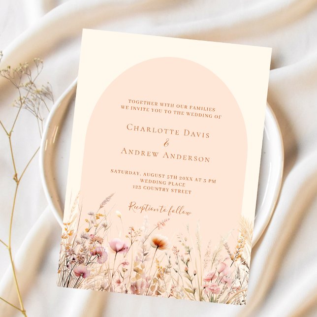 Lámina Invitación a la boda con presupuesto para arco de  (Subido por el creador)