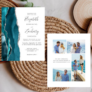 Lámina Invitación a la boda de 4 fotos de la Agata de Pla
