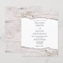 Lámina Invitación a la boda de Birch Wood