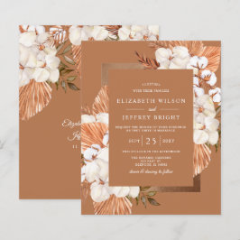 Lámina Invitación a la boda de Budget Terracotta Boho Pam
