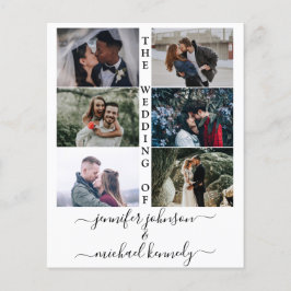 Lámina Invitación a la boda de Collage de fotos presupues