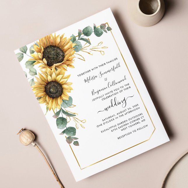 Lámina Invitación a la boda de Eucalipto floral de giraso (Subido por el creador)