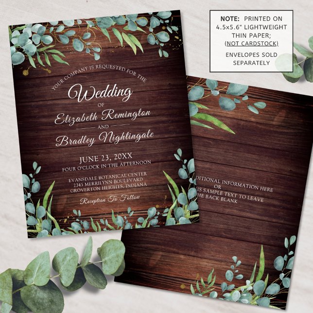 Lámina Invitación a la boda de Eucalyptus (Subido por el creador)
