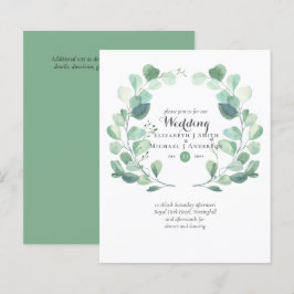 Lámina Invitación a la boda de Eucalyptus