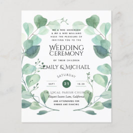 Lámina Invitación a la boda de Eucalyptus