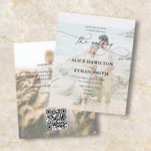 Invitación a la boda de fotos con guión de presupu