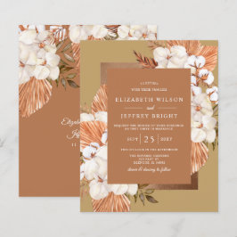 Lámina Invitación a la boda de goles de oro de Terracota
