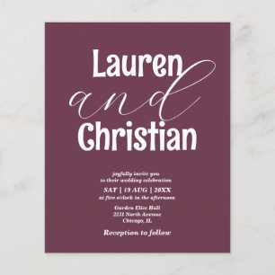 Lámina Invitación a la boda de guiones de la columna de p