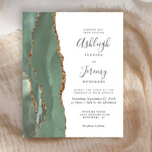 Invitación a la boda de la Agencia de Oro Verde pa