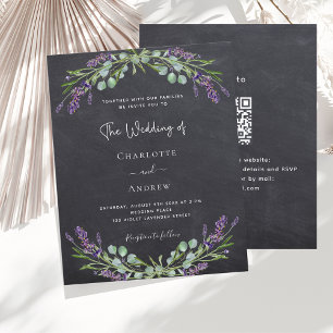 Lámina Invitación a la boda de la baranda de Lavender