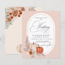 Lámina Invitación a la boda de la caída de la calabaza de