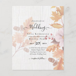 Lámina Invitación a la boda de la caída de LeahG Terracot