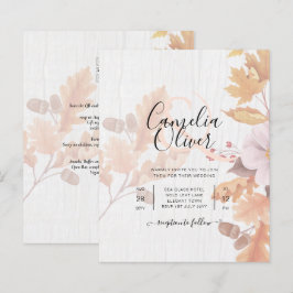 Lámina Invitación a la boda de la caída de LeahG Terracot