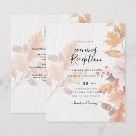 Lámina Invitación a la boda de la caída de LeahG Terracot