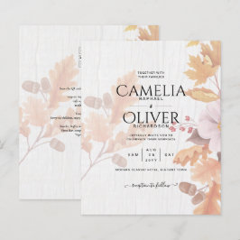 Lámina Invitación a la boda de la caída de LeahG Terracot