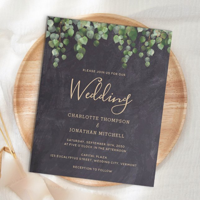 Lámina Invitación a la boda de la ecología rústica del pr (Subido por el creador)