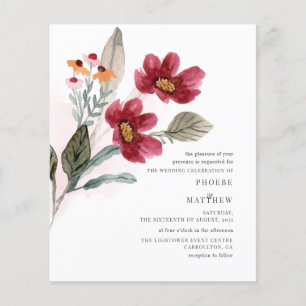 Lámina Invitación a la boda de la floración rusa del pres