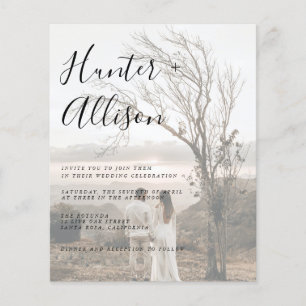 Lámina Invitación a la boda de la foto del presupuesto