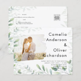 Lámina Invitación a la boda de la GREENERY de la foto de 