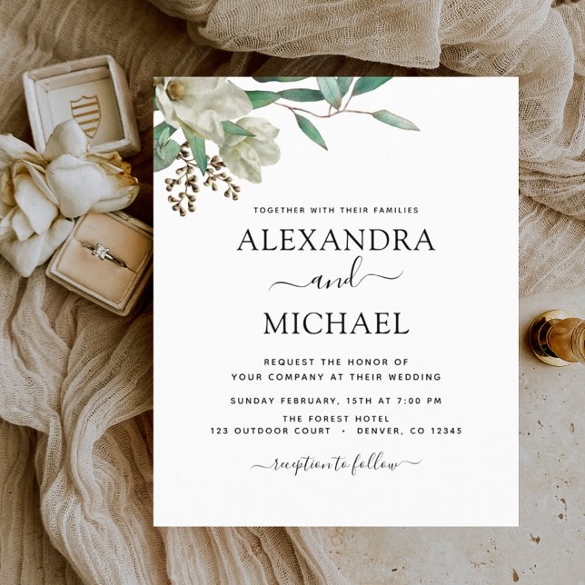 Lámina Invitación a la boda de la Magnolia Eucalyptus (Subido por el creador)