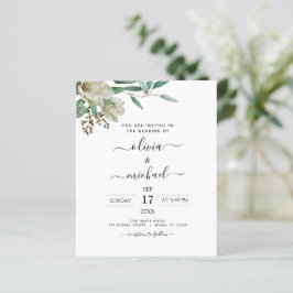 Lámina Invitación a la boda de la Magnolia Eucalyptus